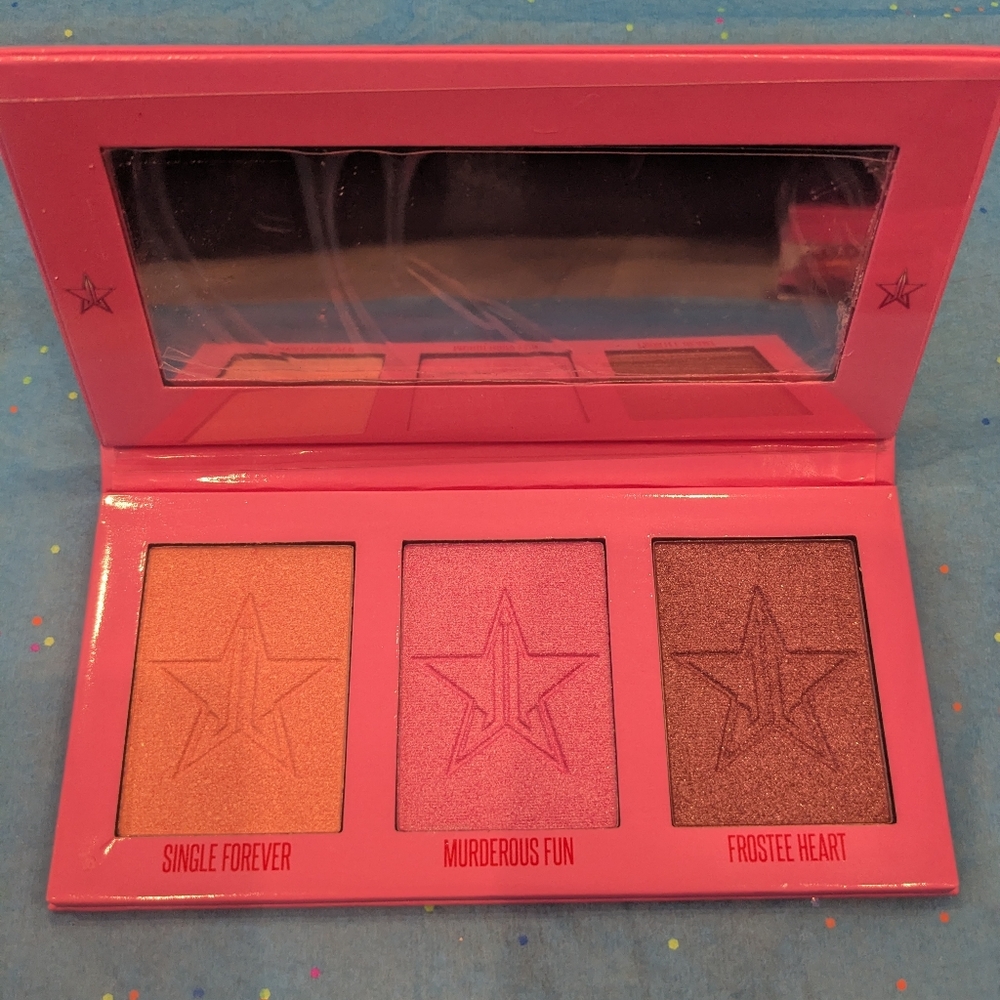 NWT Jeffree Star Highlighter Palette, Concealer, & Red Velour Liquid Lipstick - Picture 7 of 8